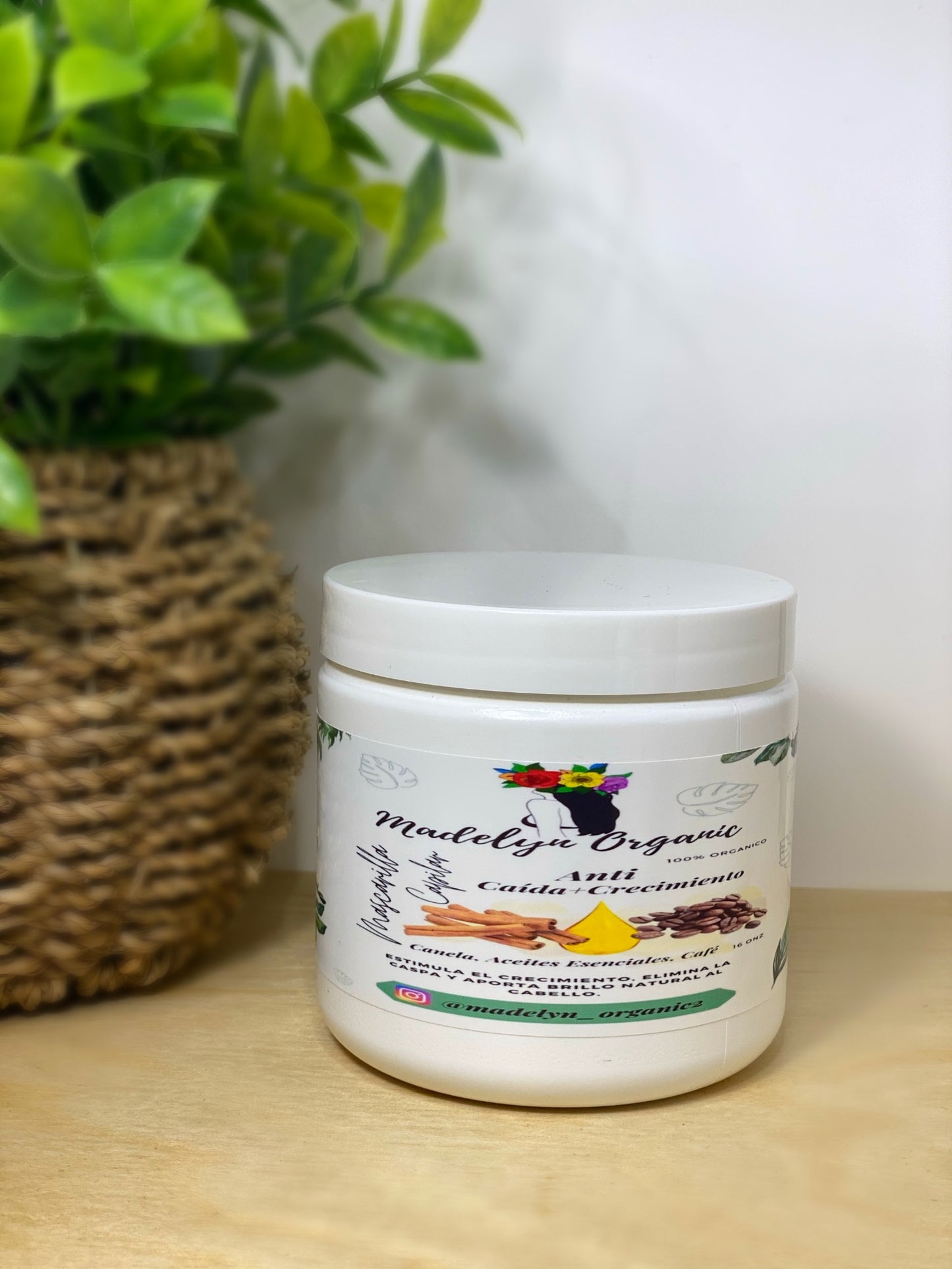 Mascarilla cafe y canela